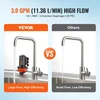 VEVOR 12 V diafragminis siurblys, 3 GPM (11,36 l/min), 3 kamerų DC vandens siurblys su automatiniu slėgio jungikliu