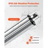 VEVOR 12 V linijinis pavaros mechanizmas, 152,4 mm eiga, IP65, 3000 N, 5 mm/s