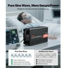 Koduva VEVOR 1500 W galios keitiklis, 12 V DC į 230 V AC, grynos sinusoidės, su nuotolinio valdymo pultu, USB ir Type-C