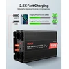 Koduva VEVOR 1500 W galios keitiklis, 12 V DC į 230 V AC, grynos sinusoidės, su nuotolinio valdymo pultu, USB ir Type-C