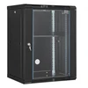 Koduva VEVOR 15U sieninis tinklo serverio rack spinta, 45,7 cm gylis, stiklinės durys su spyna