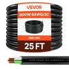 VEVOR 25 FT (7,62 m) 6AWG (16 mm²) elektros galios kabelio ilgintuvas, varinis