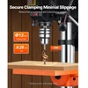 Koduva VEVOR 254 mm stalinis gręžimo staklės, 550 W, 550/950/1500/2000/2500 RPM, 0–45° pakreipiamas darbastalis