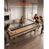 VEVOR 2,7 m shuffleboard stalas su 8 rituliais, vašku ir šepetėliu