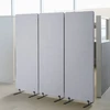 Koduva VEVOR 2FT kambario pertvara, 3 panelių PET audinio privatumo pertvara, sulankstoma, pilka