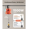Koduva VEVOR 3-in-1 elektrinis keltuvas gervė, 500 kg, 1500 W, 7,6 m, 5 m/min, su rankiniu, laidiniu ir belaidžiu valdymu