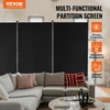 Koduva VEVOR 3 panelių kambario pertvara, sulankstoma privatumo širma, juoda