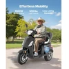 VEVOR 3 ratų mobilumo scooteris senjorams ir suaugusiems, 500 lbs, 35 km, 3 greičiai, 1000 W, VISTA-1