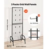 VEVOR 3 vnt. sieninės grid panelės, 600 x 1640 mm, su ratukais ir 30 kabliukų