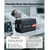 Koduva VEVOR 3500W keitiklis, 12 V DC į 230 V AC, grynos sinusoidės, LCD ekranas, nuotolinis valdymas, USB, Type-C, 2 AC lizdai