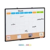 Koduva VEVOR 36 x 24 mėnesio kalendoriaus lenta „Whiteboard“ ir kamštinė lenta, 2 viename, su aliuminio rėmu