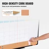 Koduva VEVOR 36 x 24 mėnesio kalendoriaus lenta „Whiteboard“ ir kamštinė lenta, 2 viename, su aliuminio rėmu