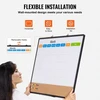 Koduva VEVOR 36 x 24 mėnesio kalendoriaus lenta „Whiteboard“ ir kamštinė lenta, 2 viename, su aliuminio rėmu