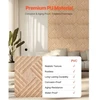 Koduva VEVOR 3D sienų panelės, 12 vnt., PVC, 19,7 x 19,7 col., šviesaus medžio spalva