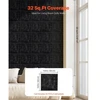 VEVOR 3D sienų panelės, 33 vnt., 11,81 x 11,81 in, PVC, deimanto raštas, matinė juoda