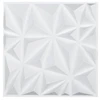 Koduva VEVOR 3D sienų panelės, 33 vnt., 300 x 300 mm, PVC, minimalistinio deimanto raštas, matinė balta
