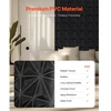 VEVOR 3D sienų panelės, 33 vnt., 11,81 x 11,81 in, PVC, deimanto raštas, matinė juoda