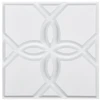 Koduva VEVOR 3D sienų panelės, 33 vnt., 11,81 x 11,81 col., PVC, matinė balta, gėlių stilius
