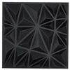 VEVOR 3D sienų panelės, 33 vnt., 11,81 x 11,81 in, PVC, deimanto raštas, matinė juoda