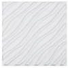 VEVOR 3D sienų plokštės, 12 vnt., 19,7 x 19,7 col., PVC, banguotas stilius, matinė balta