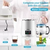 VEVOR 4 l vandens distiliatorius, 1 l/val., su laikmačio ir temperatūros ekranu, baltas