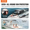VEVOR 4 lankų bimini tentas valtims, šviesiai pilkas