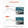 Koduva VEVOR 4 lankų valties bimini stogelis, 600D poliesteris, aliuminio lydinio rėmas, 96" x (73"-78") x 54", šviesiai pilka