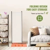 VEVOR 4 panelių kambario pertvara, sulankstoma privatumo uždanga, balta