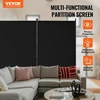 VEVOR 4 panelių kambario pertvara, sulankstoma privatumo užuolaida, juoda