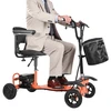VEVOR 4 ratų sulankstomas elektrinis mobilumo vežimėlis su 48 V ličio baterija, iki 120 kg, oranžinis