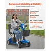 VEVOR 4 ratų sulankstomas elektrinis mobilumo paspirtukas su 25 km nuvažiuojamu atstumu, 120 kg apkrova