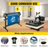 Koduva VEVOR 5-in-1 karšto spaudimo presas 38,1 x 38,1 cm ir vinilo pjaustyklė su 3 peiliais