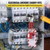 VEVOR 58 vnt. lockout tagout rinkinys, elektrinės saugos LOTO rinkinys su spynomis, stotele, haspu, žymomis ir užtraukiamais dirželiais