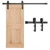 VEVOR 5FT stumdomų tvarto durų furnitūros komplektas, 330 lb, juodas