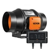 Koduva VEVOR 6 colių inline duct ventiliatorius 402 CFM su temperatūros ir drėgmės valdikliu