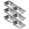 VEVOR 6 vnt. pilno dydžio hotelio padėklai, 4 col. gylio, nerūdijančio plieno, anti-jam