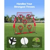 VEVOR 6 x 6 ft futbolo treniruočių metimo tinklas, 5 taikinių kišenės, raudonas