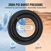 VEVOR 6AN kuro linijos rinkinys, 20 ft, 0,34" žarna, su 12 pasukamų jungčių adapterių, juodas
