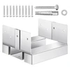 VEVOR 6x6 stulpo pagrindas, 10 vnt., cinkuoto anglinio plieno, betonui