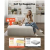 Sofa VEVOR 8035 chaise lounge kėdė, kreminė, 1380 x 1500 x 700 mm