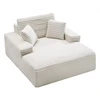 Sofa VEVOR 8035 chaise lounge kėdė, kreminė, 1380 x 1500 x 700 mm