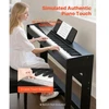 VEVOR 88 klavišų pasvertas skaitmeninis pianinas, juodas