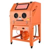 VEVOR 927 L smėliavimo spinta su slėginiu baku, ant ratų, 121 l medžiagos bunkeriu ir 1200 W dulkių surinkėju