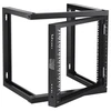 Koduva VEVOR 9U sieninis serverio tinklo stelažas, atvira konstrukcija, juodas, 530x450x520 mm