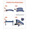 VEVOR Adirondack sulankstomas pakojis, mėlynas, HDPE, 18,7 x 18,9 x 13,8 col.