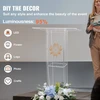 Koduva VEVOR akrilinis podiumas, 119 cm, skaidrus su plačiu skaitymo paviršiumi ir lentyna