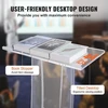 Koduva VEVOR akrilinis podiumas, 119 cm, skaidrus su plačiu skaitymo paviršiumi ir lentyna