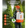 Koduva VEVOR akumuliatorinis kuprinis purkštuvas su vežimėliu, 15 l, 12 V, 0–94 PSI