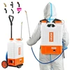 Koduva VEVOR akumuliatorinis kuprinis purkštuvas su vežimėliu, 15 l, 12 V, 0–94 PSI