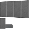 Koduva VEVOR akustinės panelės, 4 vnt., 2 colių, 600 x 300 mm, pilkos